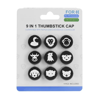

Small Silicone Thumb Grip Accessories Game Entertainment for PS5 PS4 Xbox Series S X Controller Analog Stick Cap
