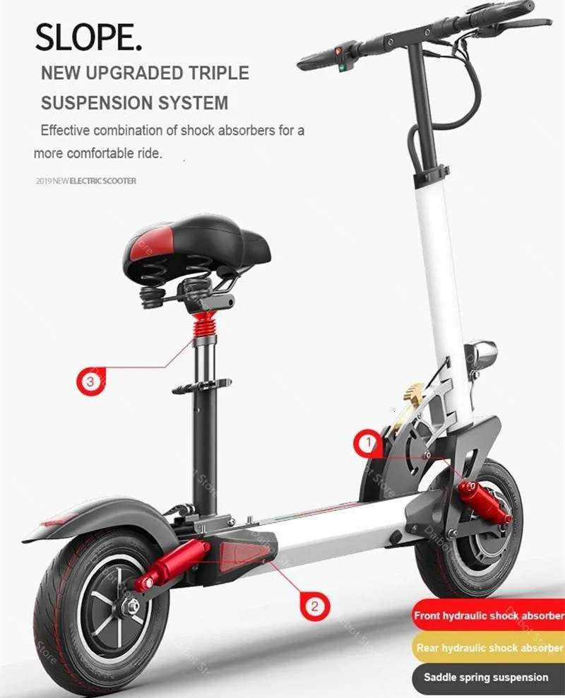1200W 60V Electric Scooters Adults Two Wheels Electric Scooters High Speed 60KMH Folding Powerful Electric Bike With Seat (37)