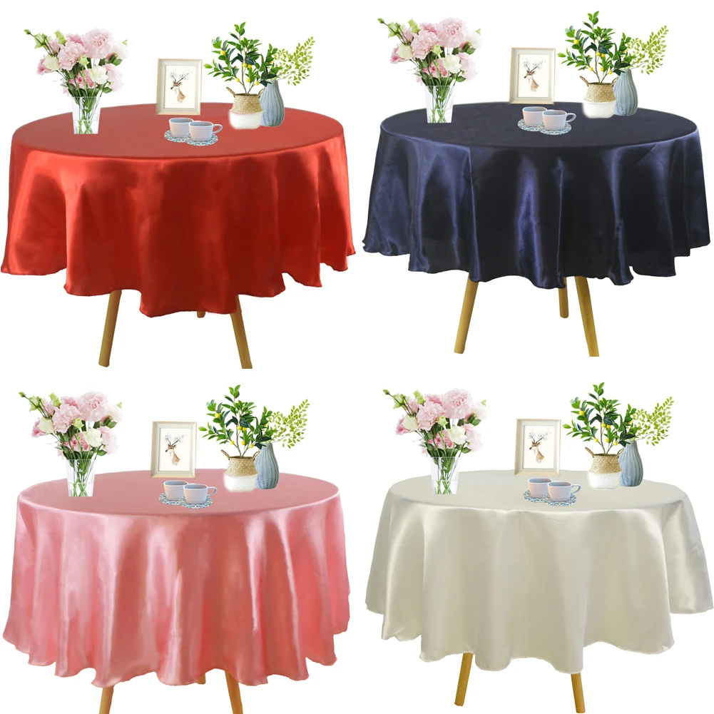 Satin Tablecloth 57 Inch Round 145cm Solid Color Table Covers For Wedding Birthday Christmas Party Decor Home Round Table Cloth Tablecloths Aliexpress Satin Tablecloth 57 Inch Round 145cm Solid Color Table Covers For Wedding Birthday Christmas Party Decor Home Round Table Cloth Tablecloths Aliexpress