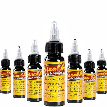 

10PCS black body painting tattoo ink set, permanent makeup pigments, eyebrows, eyeliner, tattoo ink, body makeup tools.