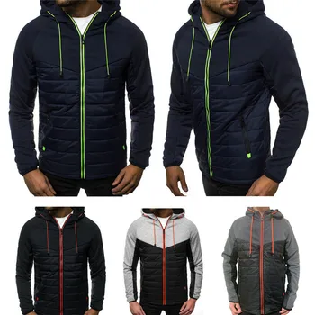 

Men's Fashion Jacket Winter Thick Coat Hooded Warm Sweatshirt Overcoat