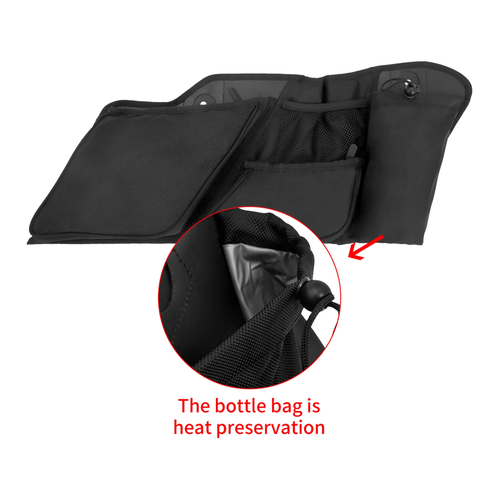 2xMotorcycle Hard Saddlebag Inner Wall Organizer Storage Bag For Harley Touring Road King Road Glide Electra Glide FLHX 2014-21