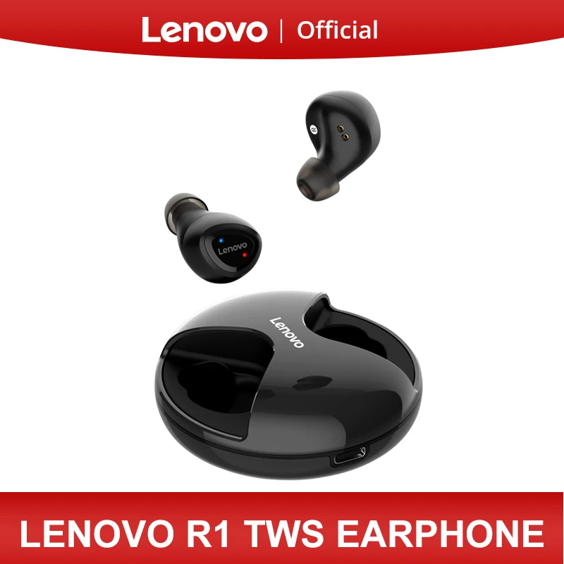 Беспроводные bluetooth-наушники Lenovo R1 TWS IPX5 водонепроницаемый дизайн Bluetooth 5 0 для
