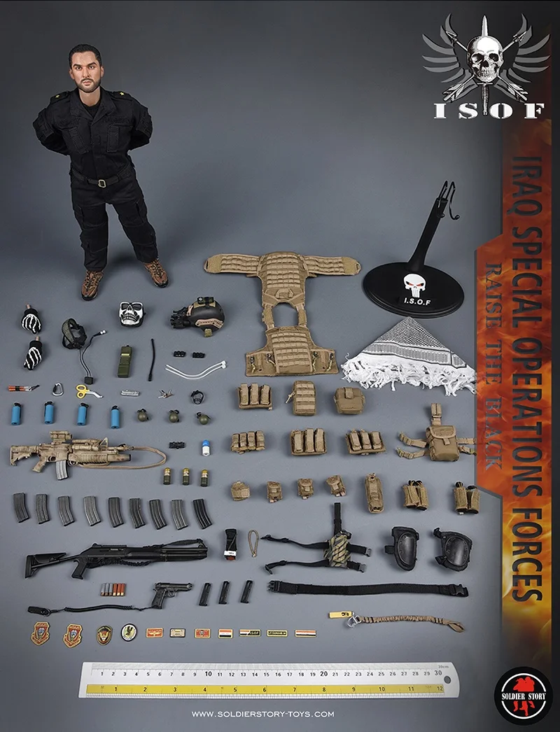 Полный набор солдатская история SS105 1/6 спецназ в Ираке ISOF фигурка модель для коллекции
