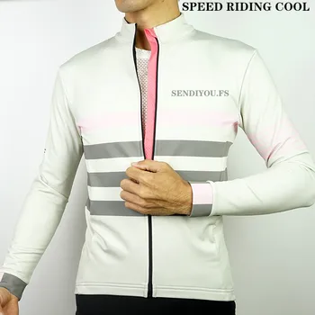 

SENDIYOU.FS Winter Fleece Thermal Cycling Jacket Coat Autumn Up Bicycle Clothing Windproof Windbreaker MTB Bike Jerseys Clothes