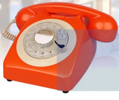 Классическая поворотная пластина Античный Телефон/Винтажный вращающийся модный телефон JSD12 - Цвет: Оранжевый