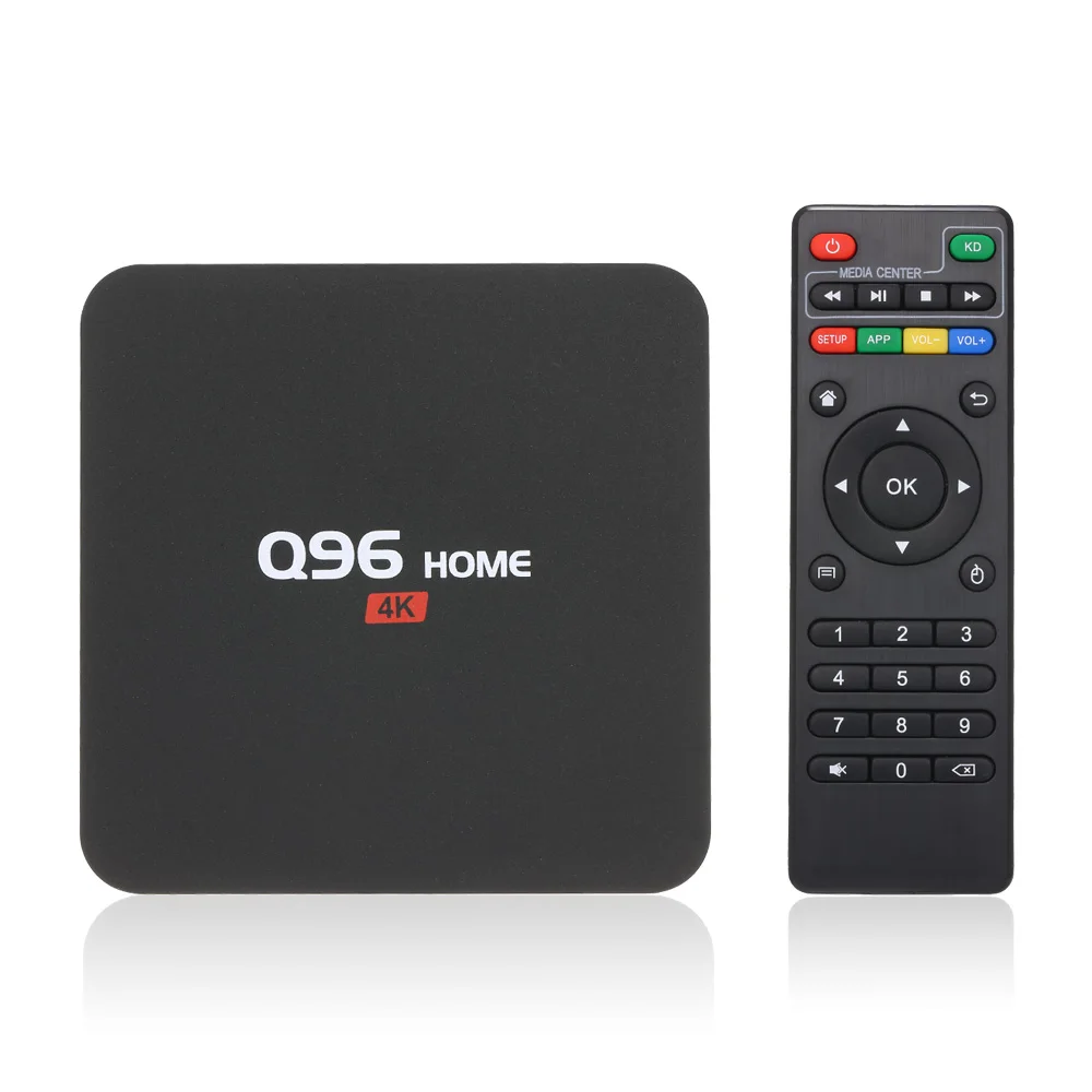 Q96 домашний умный Android 8,1 ТВ приставка 2,4G WiFi H.265 VP9 HDR10 100M LAN Смарт ТВ приставка RK3229 четырехъядерный UHD 4K медиаплеер