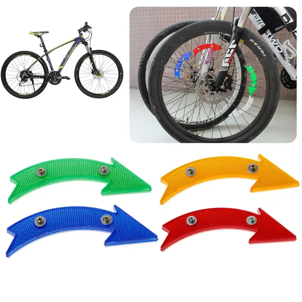

MTB Road Bike Bicycle Reflector Cycling Arrow Shape Safe Warning Accessories New