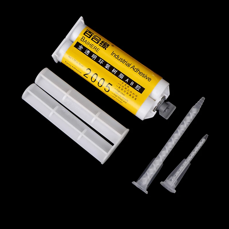 

50ml Super AB Glue 5 Seconds Glass Fiber Ceramic Hard Plastic Epoxy Resin Adhesive