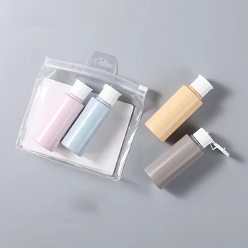 

4PCS/set Travel Split Bottles Simple Hose Flip-lid Emulsion Bottle Woman Cosmetic Convenient Pack Container Accessories Supplies