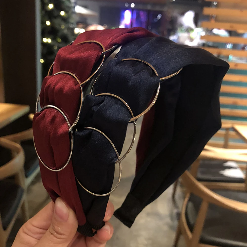 

Wide Headband Women Girl Korean Boutique Hairband Ring Hair Head Hoop Bands Accessories For Girls Hair Scrunchy Headdress