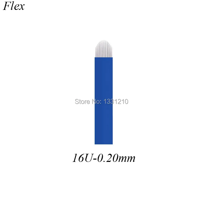 

NANO Lвminas Microblading Needles U-shape 16 Pins 0.20mm Microblading Needles Eyebrow Tattoo Needles For Tobori Pen