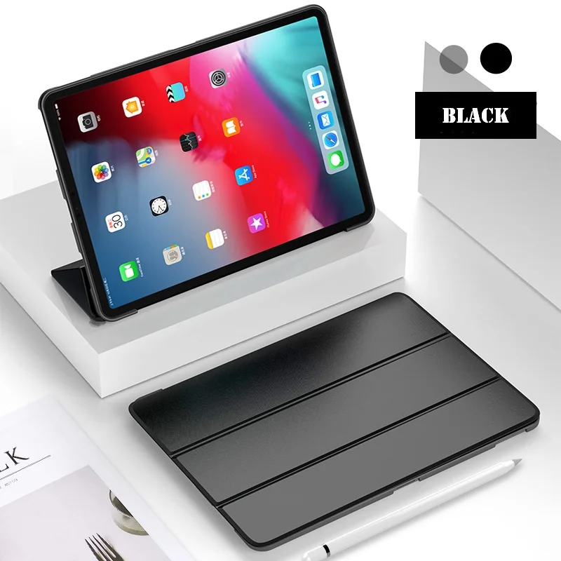 Case for IPad Pro 11&quot 2018 PU Leather Soft Silicon Back Ultra Slim Light Weight Stand Smart Cover 11 Inch Fundas | Компьютеры и