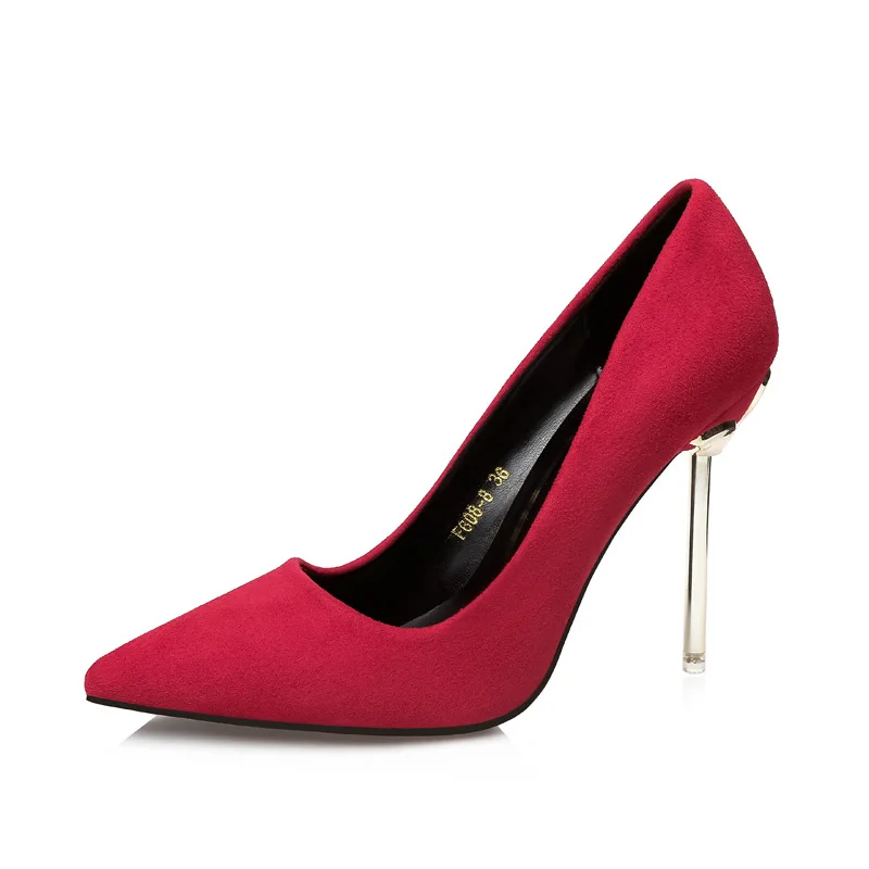 

Shallow mouth shoes women shoes shallow mouth shallow mouth wedding party pointed high heels shallow mouth socks ladies flock