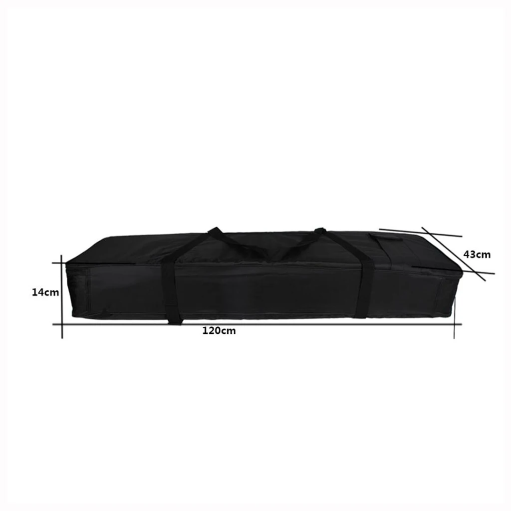 

Padded Oxford Cloth Electric Keyboard Gig Bag Protector Organizer(Black)