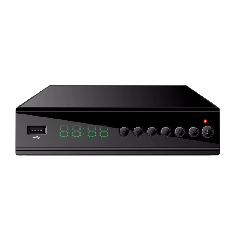 U2C Dvb T26 ТВ-приставка Многоязычная Hd приставка цифровой наземный ТВ-приемник черный пластик ЕС вилка