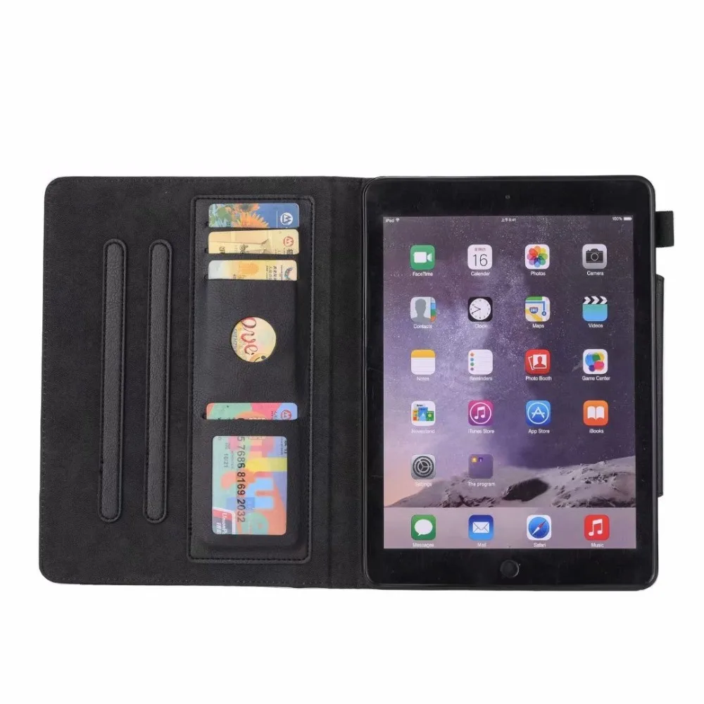 Магнитный смарт-чехол из искусственной кожи для Apple ipad 10,2 дюймов планшет Авто сон/Пробуждение Funda чехол+ ручка