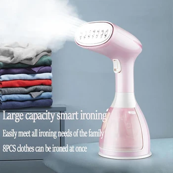 

1500W Steam Iron Powerful Handheld Garment Steamer Portable Fast-Heat Steam Iron Ironing Machine for Home Travel