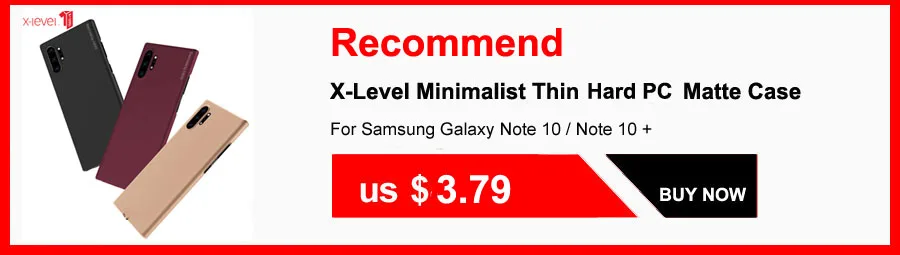 Для samsung Galaxy Note 10 чехол X-Level минималистичные тонкие жесткие PC Матовая защитная задняя крышка для Galaxy Note10 plus чехол Capa