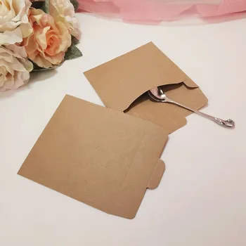 

50pcs Kraft Paper Wrapping Bags Candy Dragee Bag Invitation Greeting Cards Paper Gift Bag Wedding Birthday Party Favors Supplies