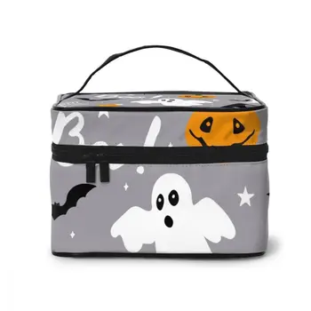 

2020 Women Makeup Bag Cosmetic Bags Halloween Pattern Ladies Beauty Case Cosmetics Organizer Toiletry Bag