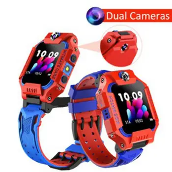

English Version Front And Rear Dual Camera 360 ° Rotating Flip Call Positioning Z6 Child Smart Watch Base Station LBS Watch