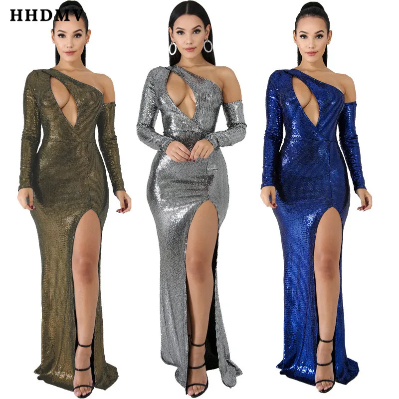 HHDMV GCY18127 пикантные деловые длинные платья в стиле high street с длинным рукавом и