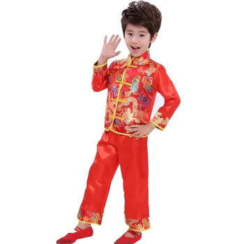 

Traditional Chinese Dance Costume Children National Performing Dance Martial Arts for Girl and Boy Kung Fu Dance Costume