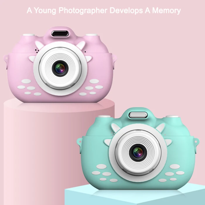 Digital Kids Camera 3Inch TouchScreen Dual Lens Cartoon Photography Birthday Gift LSMK99
