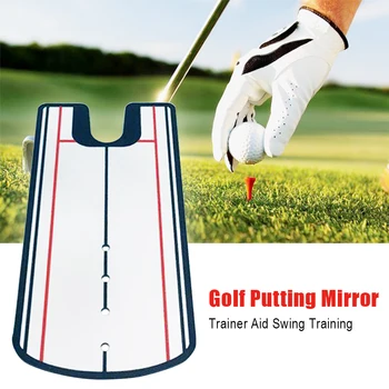 

Golf Putting Mirror Tool Training Eyeline Trainer Aid Acrylic Teaching Portable Alignment Practice Outdoor Swing Beginners