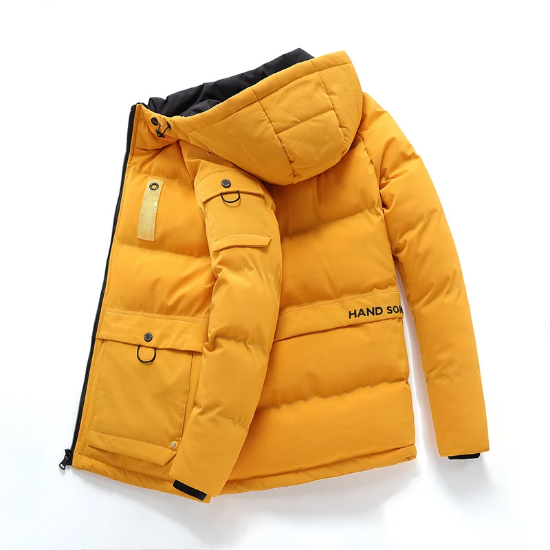 Толстый пуховик и парка, пальто большого размера 6XL 7XL 8XL, брендовая теплая зимняя мужская стеганая куртка - Цвет: 1919 ASIAN SIZE O
