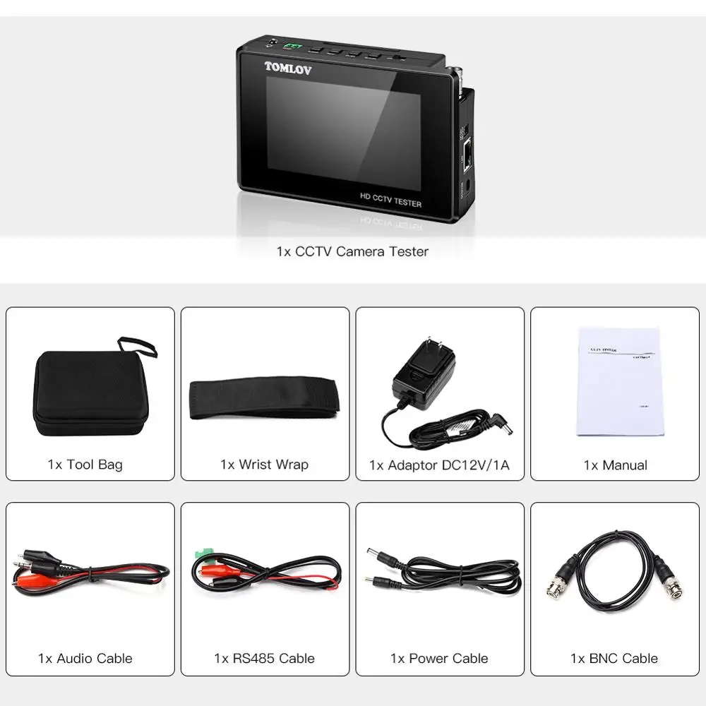 4 дюйма 4 к H265 H264 IP камера тестер 8MP AHD/TVI/CVI CVBS CCTV тестер монитор PTZ контроллер Быстрый ONVIF IPC тестер с портом POE
