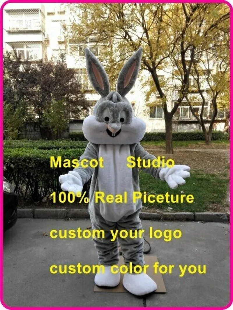 

Bunny Mascot Costume Cosplay Party Game Dress Outfit Advertising Halloween Adult Advertising Gift Birthday Event Promotion Gray