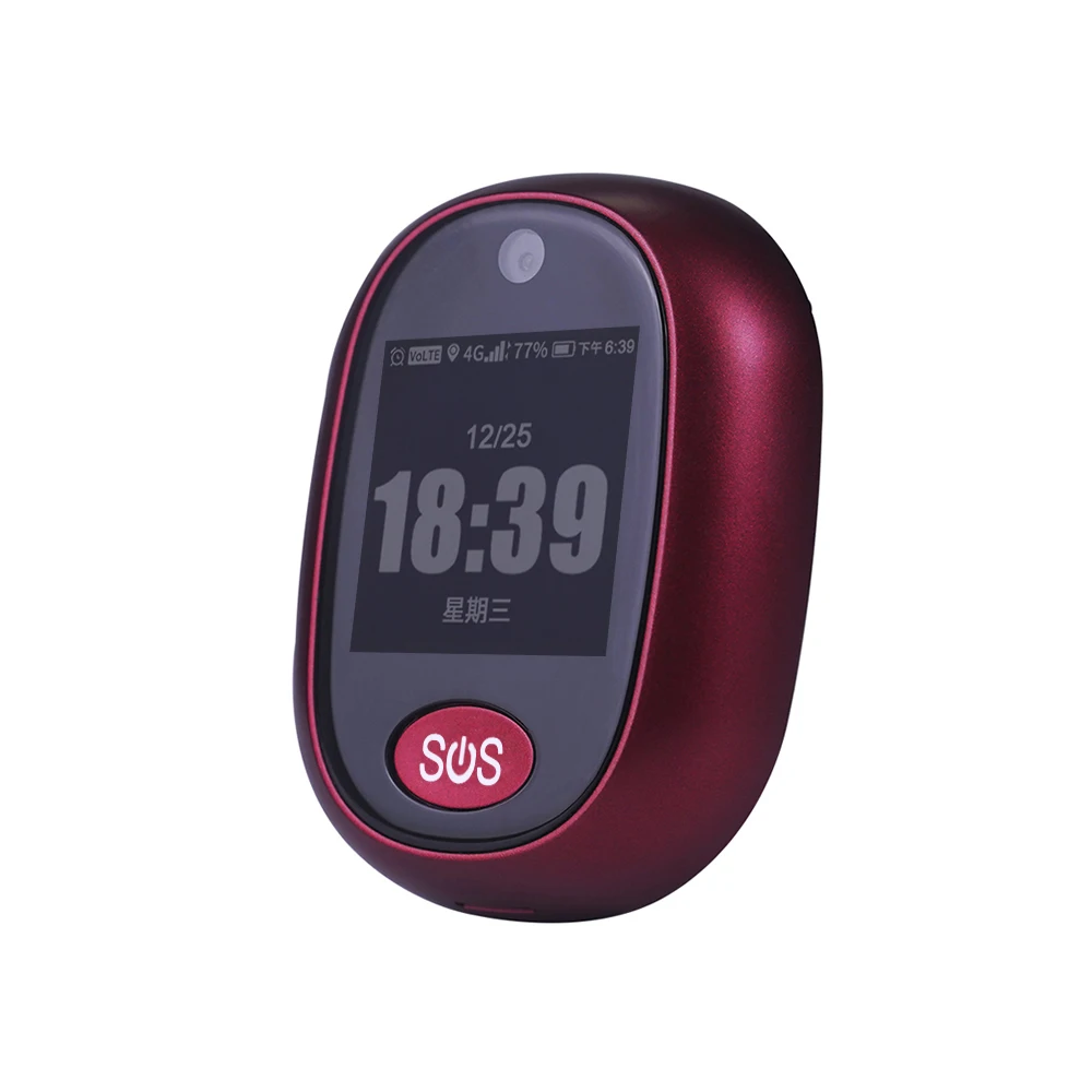 Waterproof IP67 4G GSM GPRS SOS Button emergency alarm Real-time GPS tracking two way talking for elderly