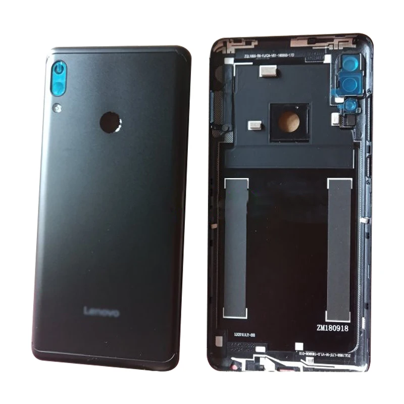 Для lenovo K5 Pro L38041 задняя Батарея крышка дверца батарейного Корпус чехол сзади Стекло Запчасти черный