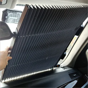 

Car shade telescopic sun visor summer sun protection heat insulation automotive supplies sun shield front gear sun shield inside
