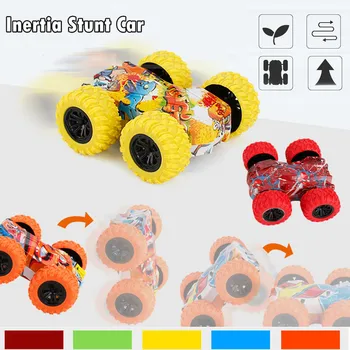 

Inertia-Double Side Stunt Graffiti Car Off Road Model Car Vehicle Kids Toy Gift Toy Vehicles Diecasts Boy Kid Toys Gift Mini Car