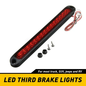 

1pcs Red LED Car Third Brake Lights Tail Lamp High Mount Stop Warning Light for Volkswagen VW Golf 4 5 7 Passat B5 B6 Audi A4 B8