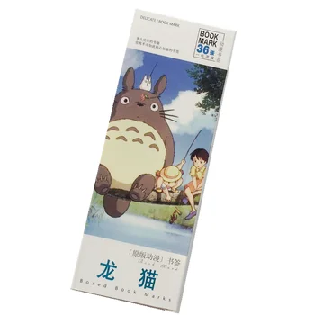 

36 Pcs/Set Anime Miyazaki Hayao Totoro Paper Bookmark Stationery Bookmarks Book Holder Message Card Gift Stationery