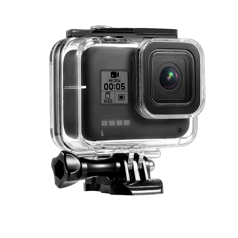 FULL-Accessories Kit for Gopro 8 Waterproof Case Screen Protector Frame Protective Case for GoPro Hero 8 Black Sets Accessories