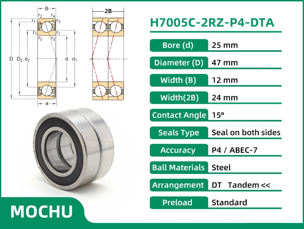 H7005C-2RZ-P4-DTA MOCHU BEARINGS 00