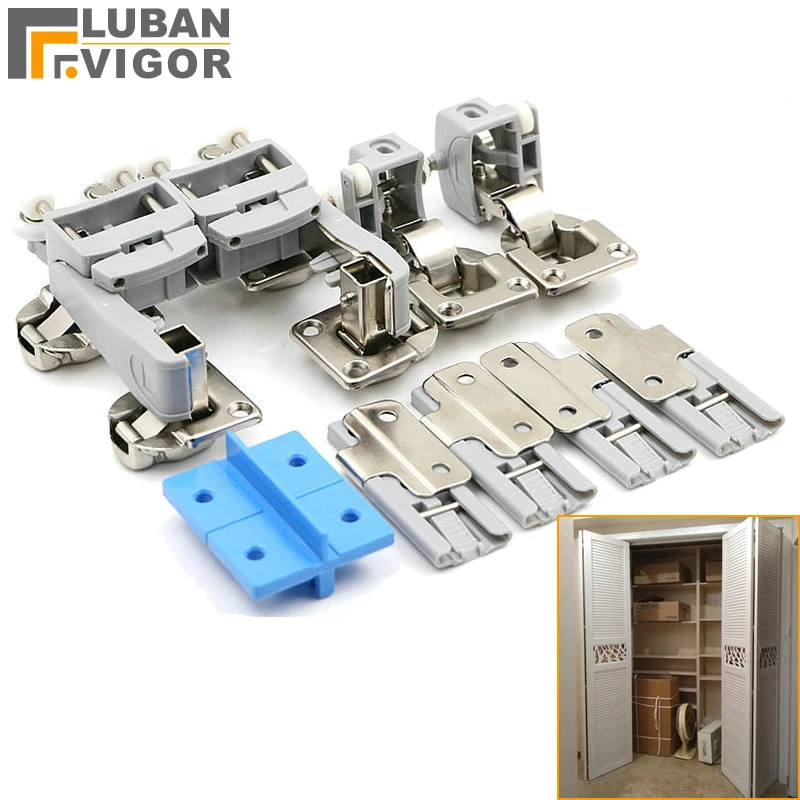 Wardrobe Cupboard Folding Door Hanging Wheel Pulley Furniture Sliding Door Wheels Hinges Furniture Hardware Accessories Door Rollers Aliexpress