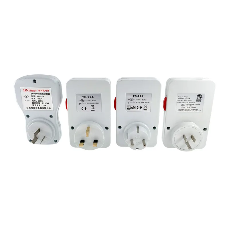 24 Hour Temporary Switch Kitchen Timer Outlet Global Timing Socket Mechanical 230VAC 3500 Watts 16A UK EU CN US Plug