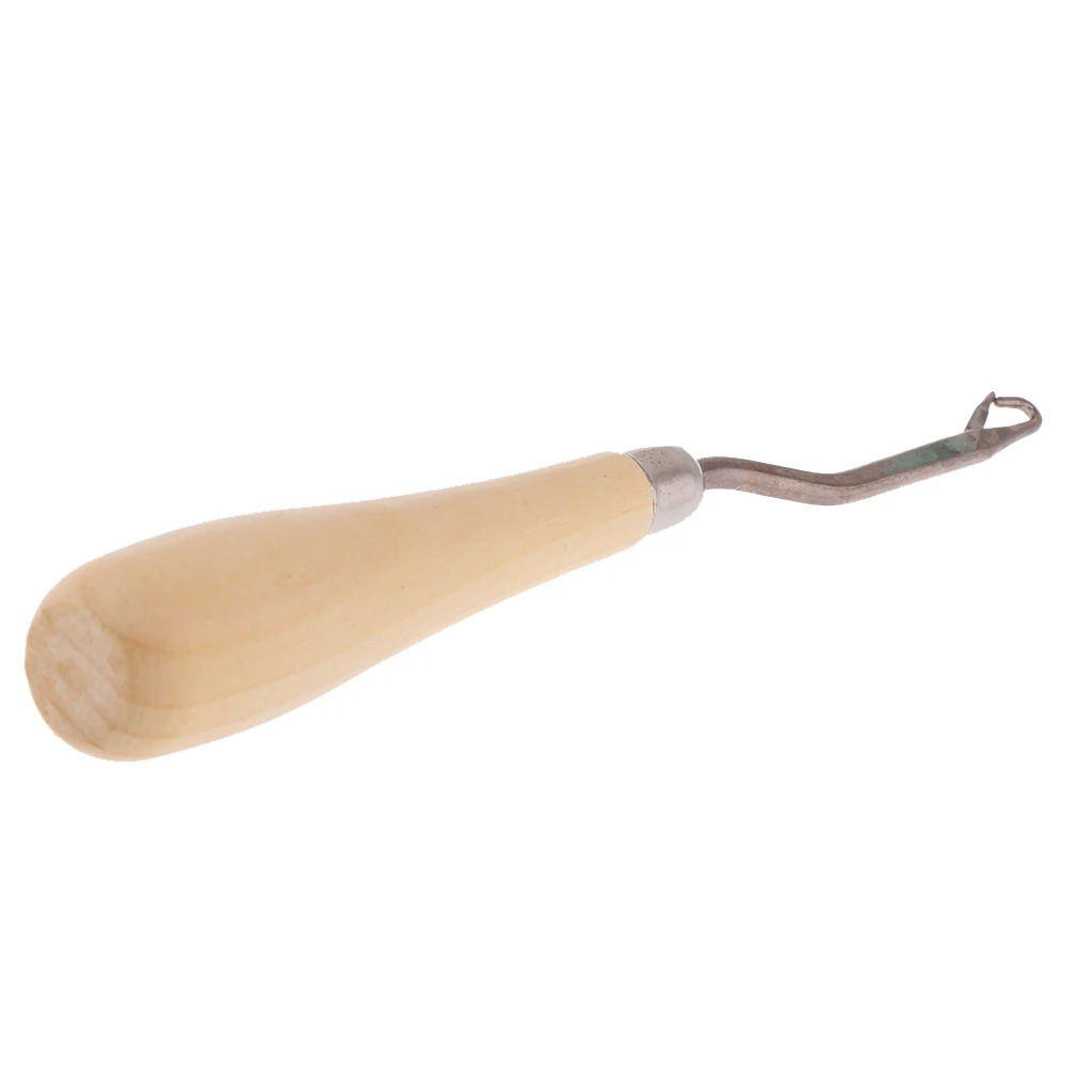 Wood Handle Latch Crochet Hook Hair Weave  Wigs Knitting Carpet Making