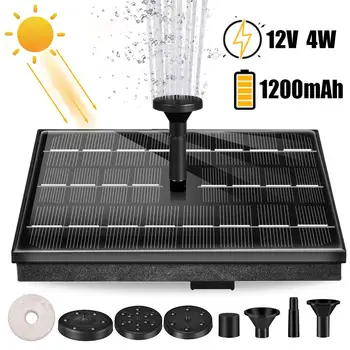 

2020 12V 4W Solar Fountain Pump Portable Floating Solar Powered Water Fountain Pump For Birdbath Garden Backyard Pond Pool