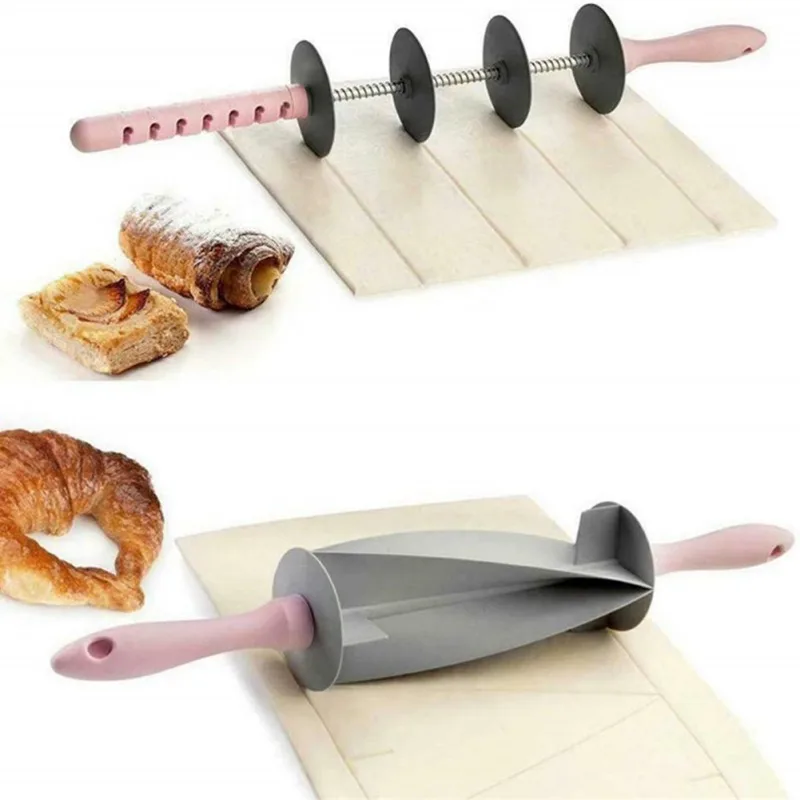 DIY Скалка Многофункциональный хлеб набор регулируемые лезвия роликовые штифты нож для Круассанов лапши печенье, фондан, пирог инструмент для выпечки