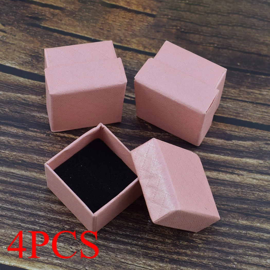 4 шт./партия подарочные коробки свадьба, для конфет коробка запонки кольца серьги коробка для хранения ювелирных изделий упаковка ювелирных изделий дисплей