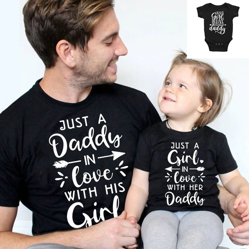 Camisetas A juego para padre e hija, camisetas A juego para papá e hija con padre e hija