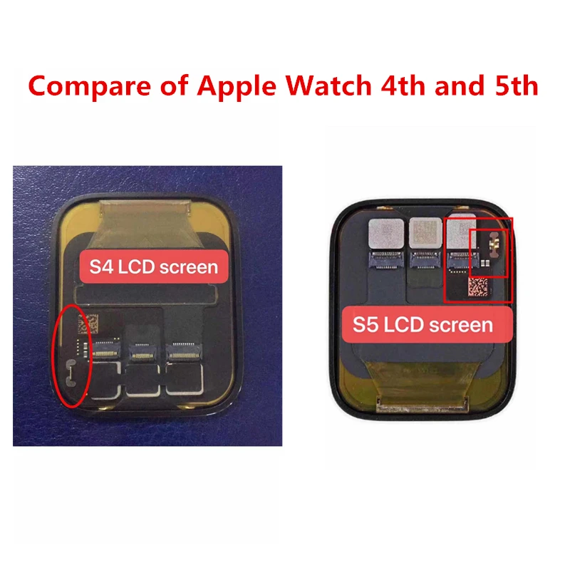 Sinbeda LCD Screen For Apple Watch Series 5 Display Touch Screen Digitizer Assembly 40mm 44mm For Apple Watch 5 Gen LCD ecran S5