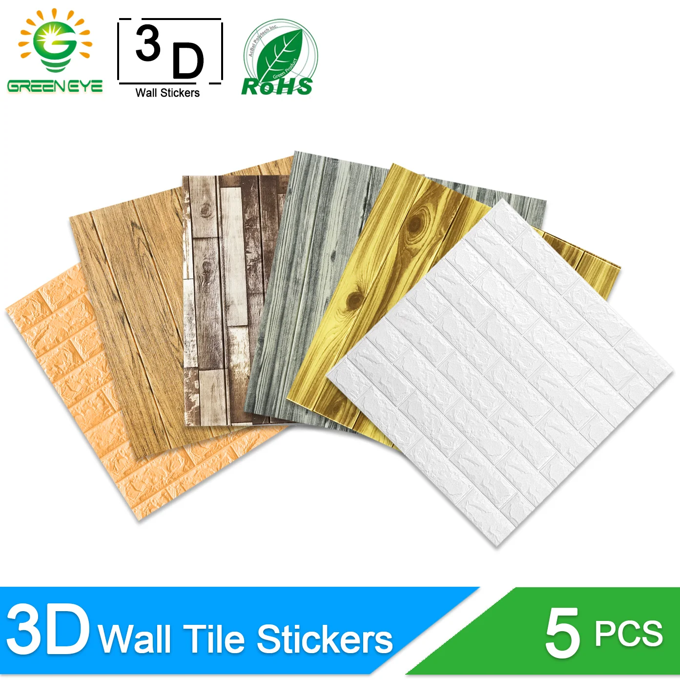 

3D Wall paper Marble Brick Peel and Self-Adhesive Wall Stickers Waterproof DIY Kitchen Bathroom Home Wall Decal Sticker Vinyl